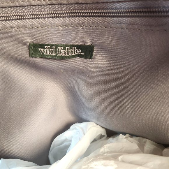 Wild Fable 10.5" Mini Dome Woven Tweed and Faux Leather Backpack - Picture 8 of 12